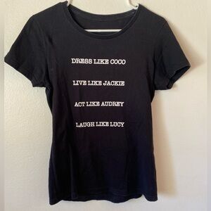 Classic Black Women's Short Sleeve Tee